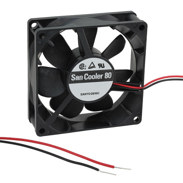 【9A0812L4021】FAN AXIAL 80X25MM 12VDC WIRE