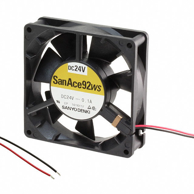 【9WS0912L402】FAN AXIAL 92X25MM 12VDC WIRE