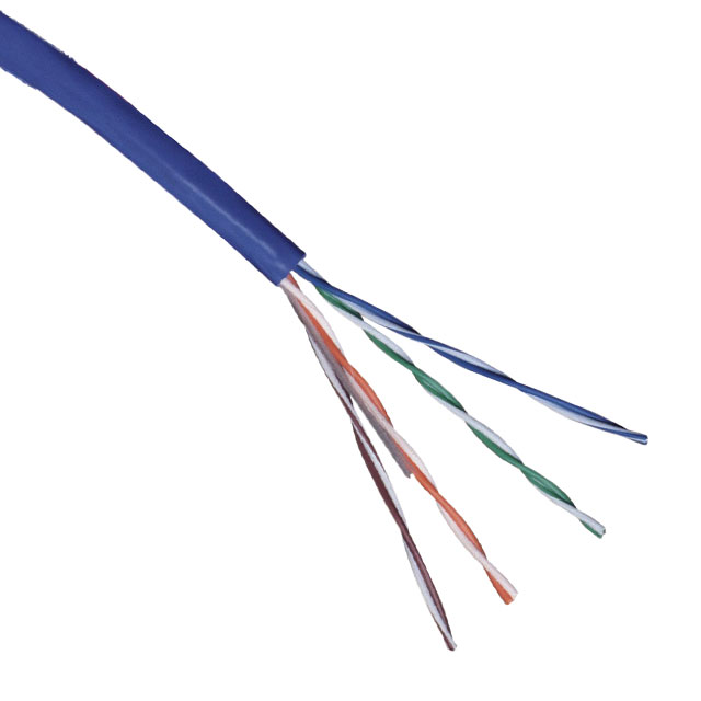 CABLE CAT5E 8CON 24AWG BLUE 500'【1592A 0061000】