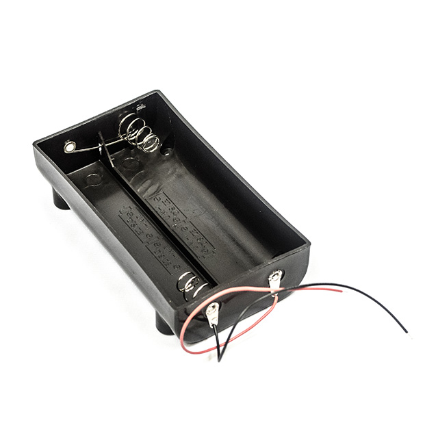BATTERY HOLDER D 4 CELL 6" LEADS【BC24DW】