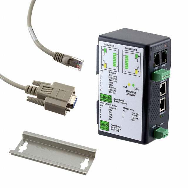 【XSDR22000-01】ETHERNET TO SERIAL 2 PORT INDUST