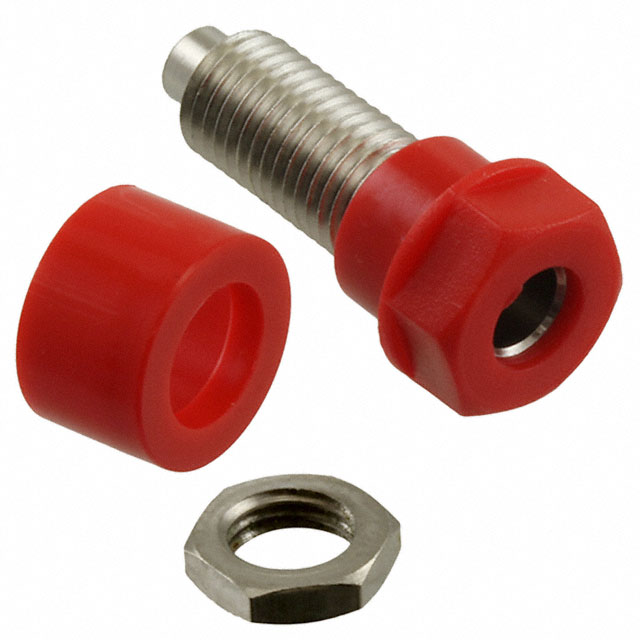 【CT2228-2】CONN BANANA JACK SOLDER RED