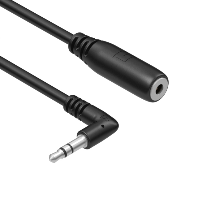 CBL 3.5MM R/A M TO 3.5MM F SHLD【10-02138】