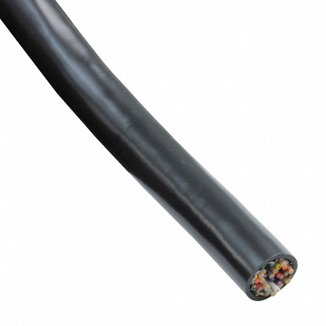 【159-2801-020】CBL RIBN 20COND 0.05 BLACK 5'