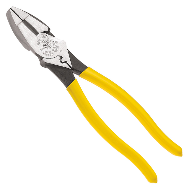 PLIERS COMBO FLAT NOSE 9.38"【D213-9NE-CR】