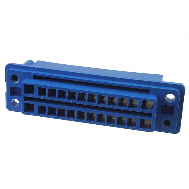 【172624-3】CONN PLUG HSG DRAWER 24POS BLUE