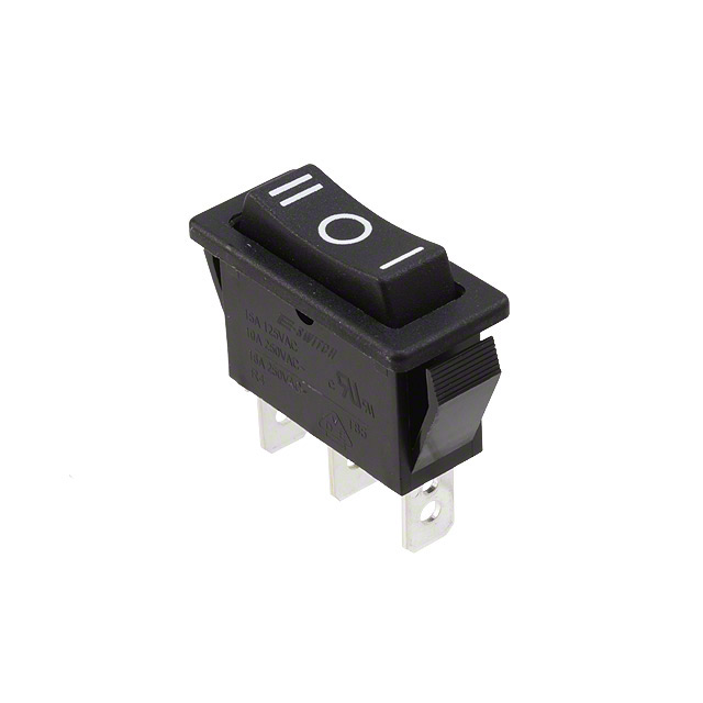 【R4DBLKBLKBF0】SWITCH ROCKER SPDT 15A 125V