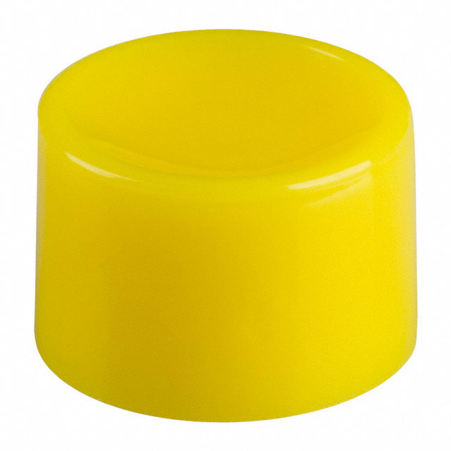 【140000480372】CAP PUSHBUTTON ROUND YELLOW