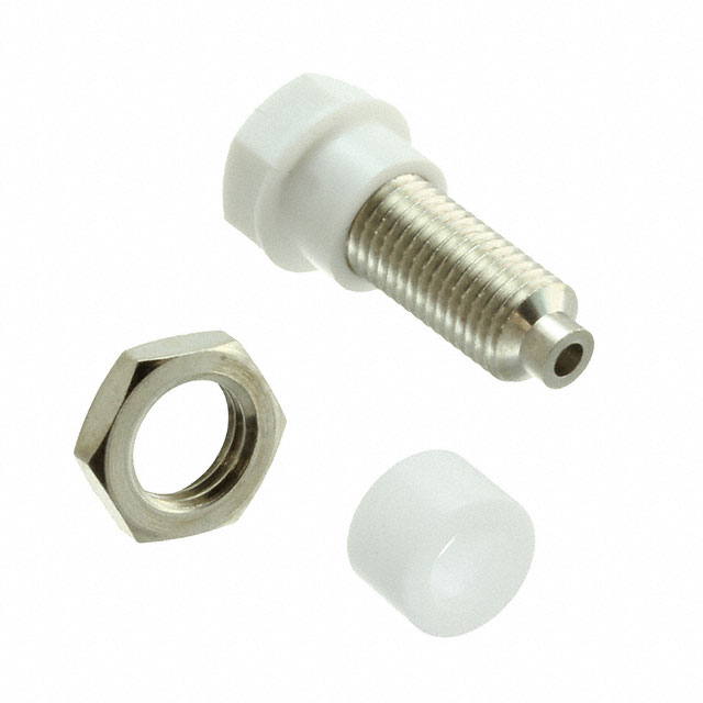 【CT2228-9】CONN BANANA JACK SOLDER WHITE