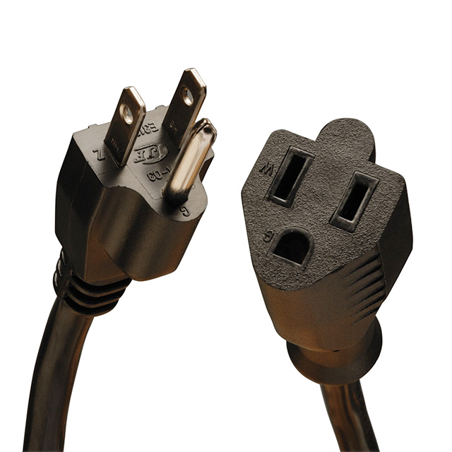 CORD 14AWG NEMA5-15P - 5-15R 15'【P024-015】
