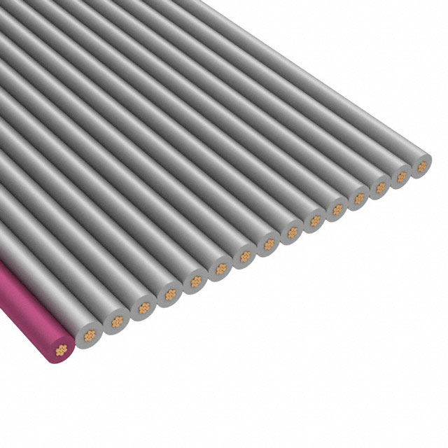 【300-30-16-GR-0250F】CBL RIBN 16COND 0.025 GRAY FOOT