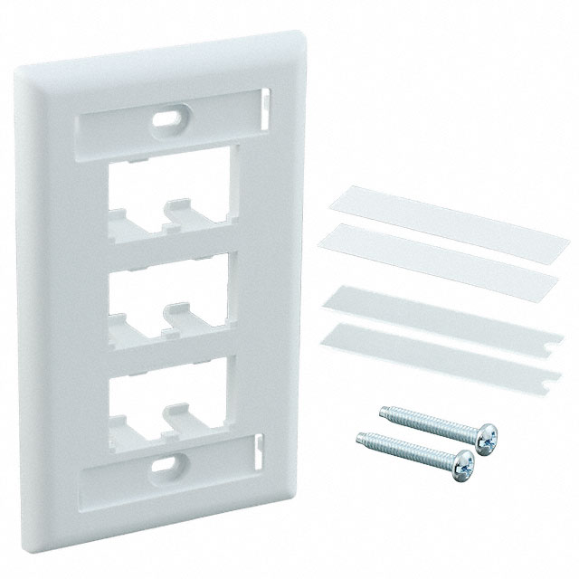 【CFPL6WHY】FACEPLATE SNGL GANG 6PORT WHITE