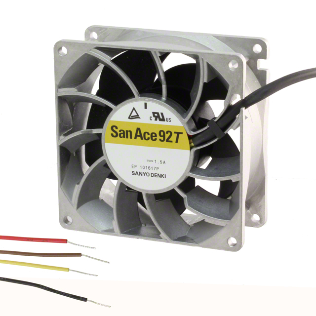 【9GT0912P1M001】FAN AXIAL 92X38MM 12VDC WIRE