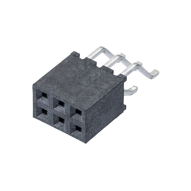 CONN RCPT 6P 0.079 GOLD SMD R/A【M22-6550342R】