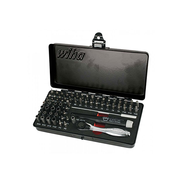 【75965】BIT/SCKT SET ASSORTD W/CASE 65PC