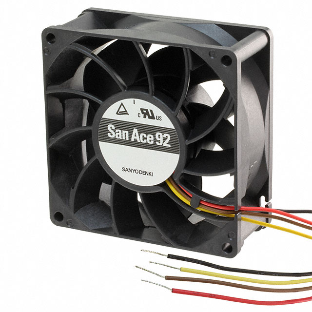 【9GV0912P1G03】FAN AXIAL 92X38MM 12VDC WIRE