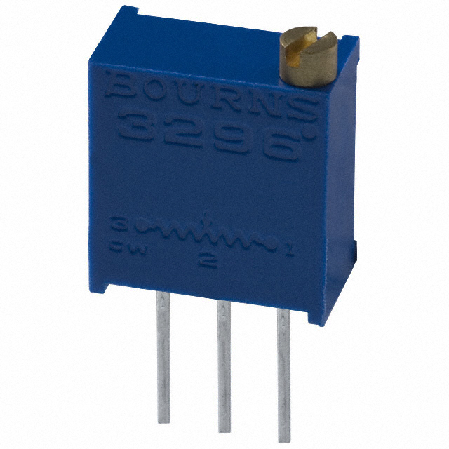 【3296W-1-104LF】TRIMMER 100K OHM 0.5W PC PIN TOP