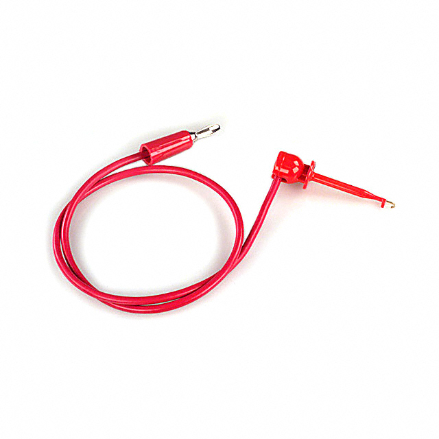 【601XR-48RED】TEST LEAD BANANA TO GRABBER 48"