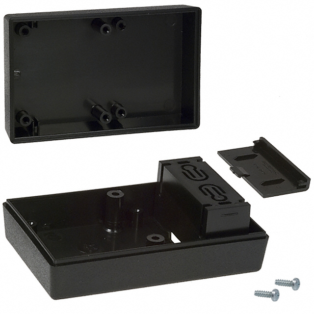 【221,BK】BOX ABS BLACK 4.1"L X 2.6"W
