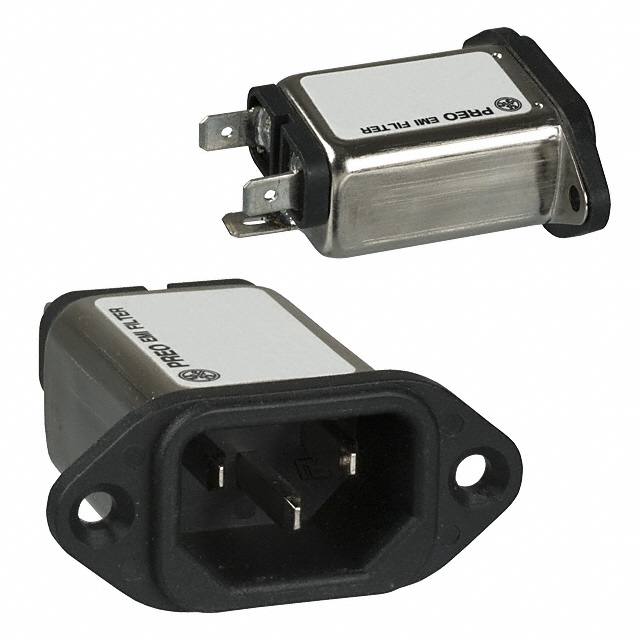 PWR ENT RCPT IEC320-C14 PANEL QC【01EBM1】