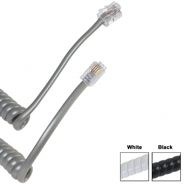 【H2443R-07C】CABLE MOD 4P4C PLUG TO PLUG 7'
