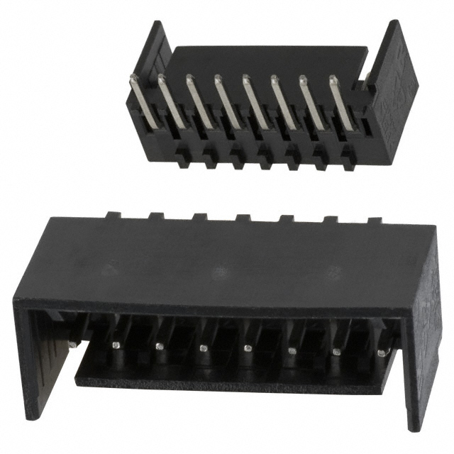 CONN HEADER R/A 8POS 2.54MM【2-644488-8】