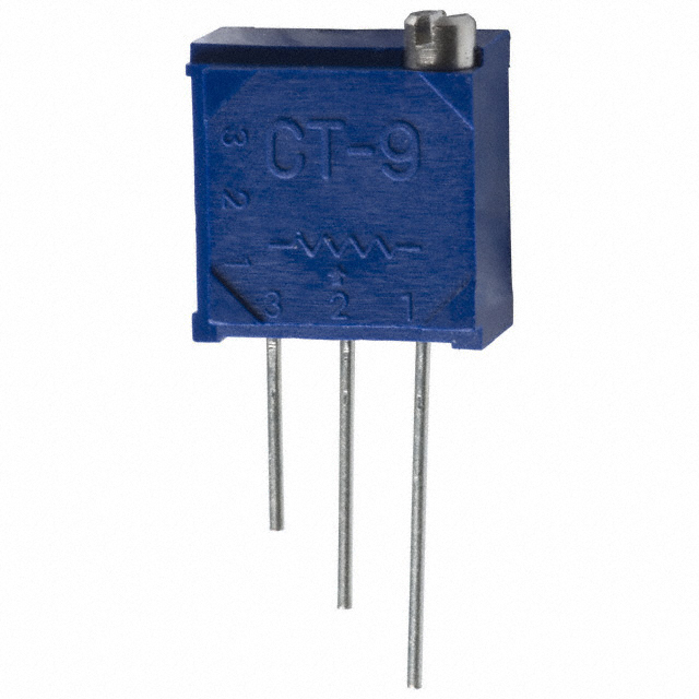 【CT-9EW103】TRIMMER 10K OHM 0.5W PC PIN TOP