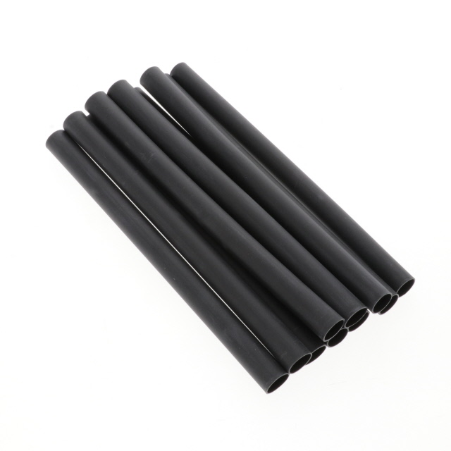 【EPS300-3/8-6"-BLACK-10-10 PC PKS】HEATSHRINK TUBING 3/8-6"
