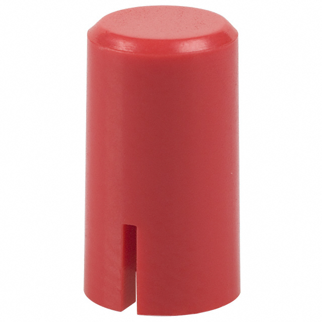 【1RRED】CAP PUSHBUTTON ROUND RED