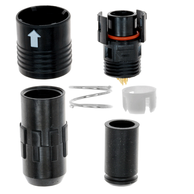 CONN PLUG MALE 12P GOLD SLDR CUP【HR30-8P-12P(71)】
