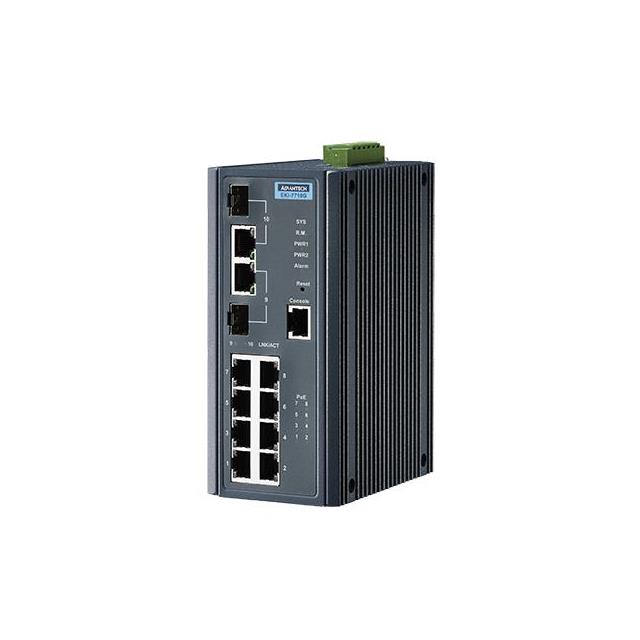 NETWORK SWITCH-MANAGED 10 PORT【EKI-7710G-2CPI-BE】