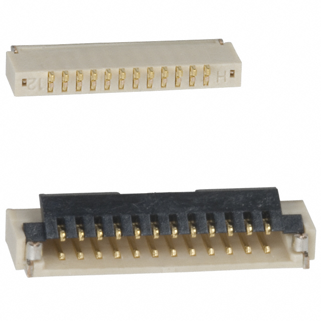 【FH19SC-12S-0.5SH(09)】CONN FFC BOTTOM 12POS 0.5MM R/A [digi-reel品]