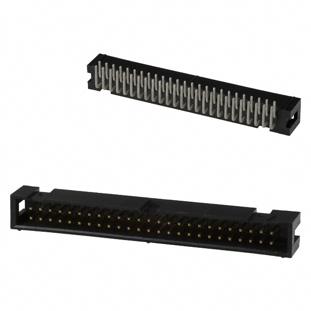 CONN HEADER R/A 50POS 2.54MM【1-1761605-5】