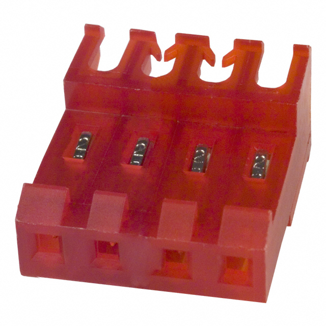 CONN RCPT 4POS IDC 22AWG TIN【3-640601-4】