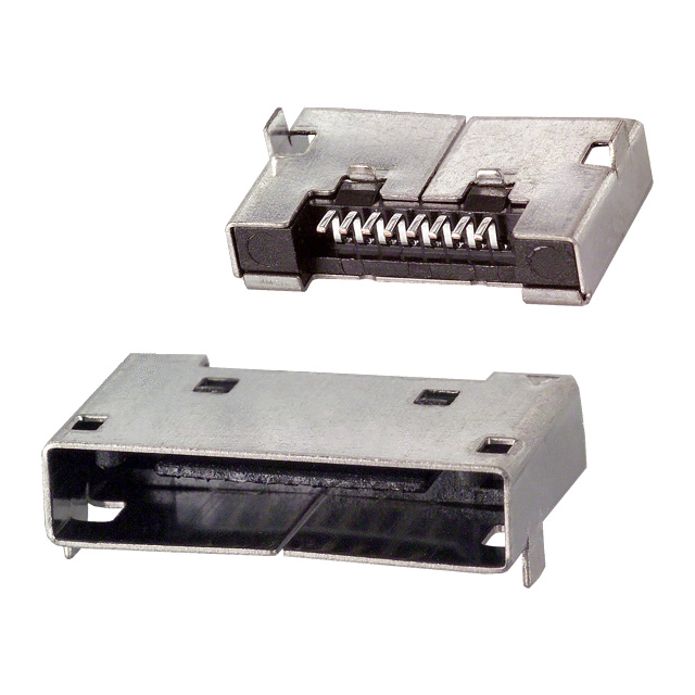 【3260-8S3】CONN RCPT 8P 0.031 GOLD SMD R/A