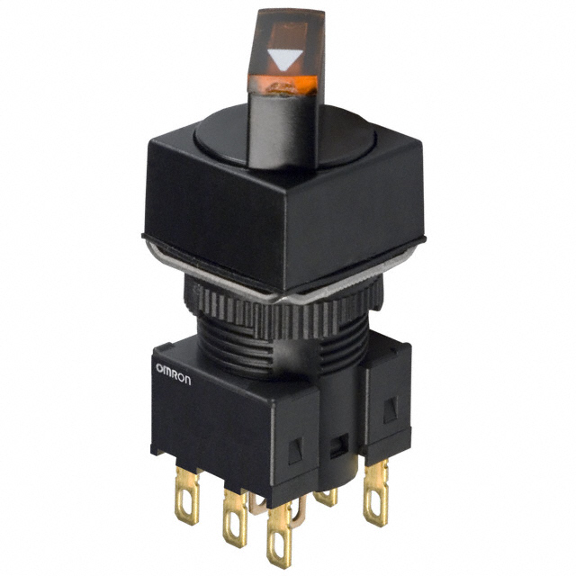 SWITCH SELECT 3POS DPDT 5A 125V【A165W-T3MY-24D-2】
