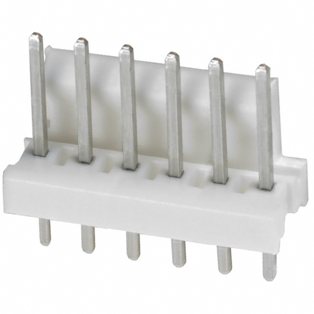 CONN HEADER VERT 6POS 2.54MM【640456-6】