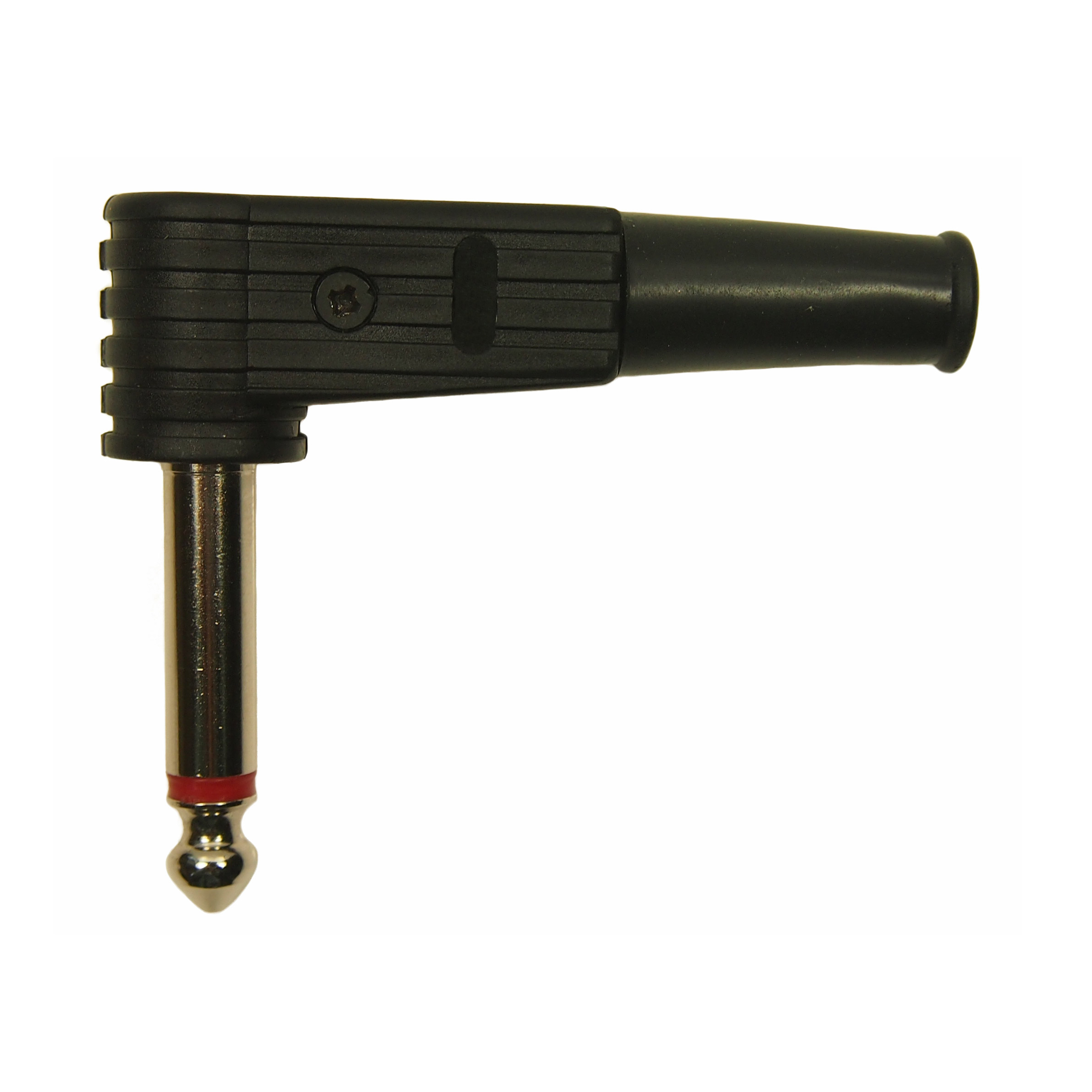 1/4" MONO PLUG 90 DEG BLACK【FM1105B】