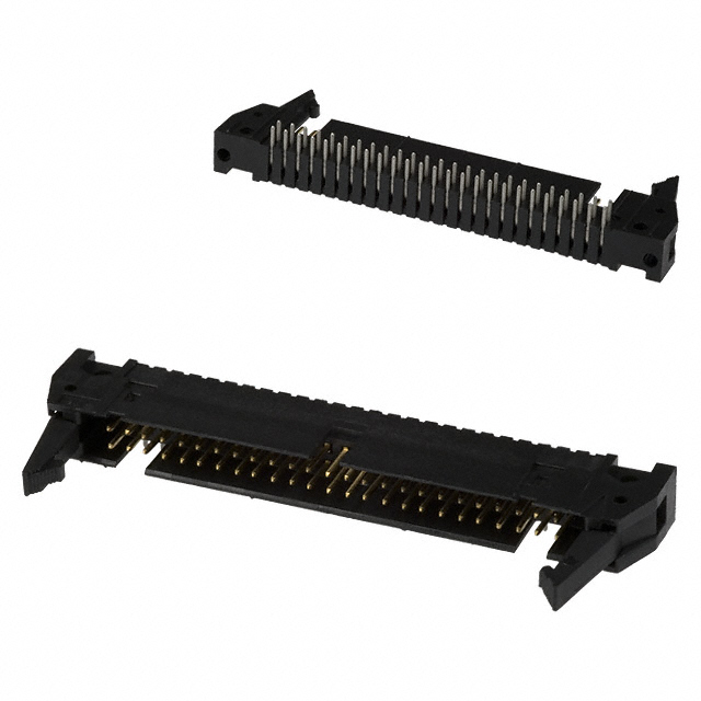 CONN HEADER R/A 50POS 2.54MM【1-499786-0】