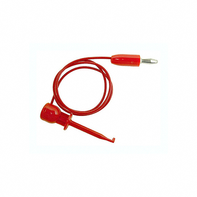 【BX1W-18 RED】TEST LEAD BANANA TO GRABBER 18"