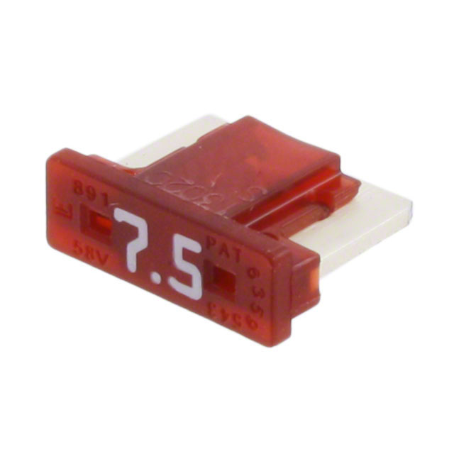 【089107.5NXS】FUSE AUTO 7.5A 58VDC BLADE MINI