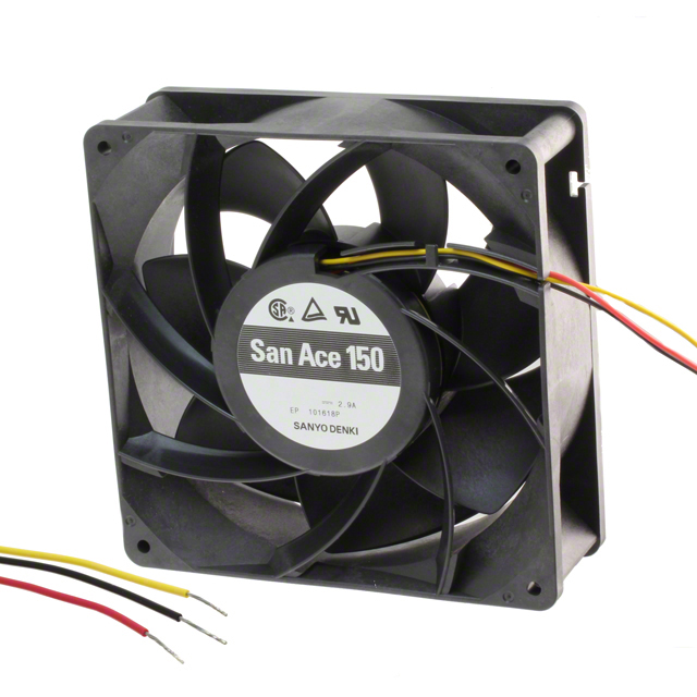 【9GV1512H501】FAN AXIAL 150X50MM 12VDC WIRE