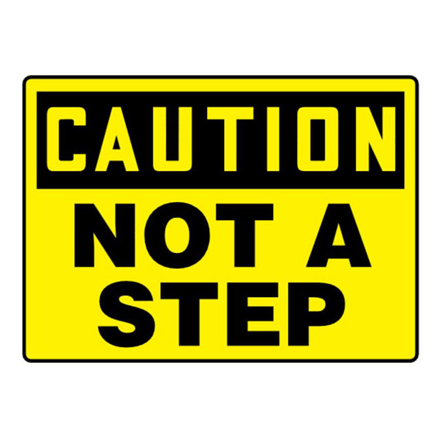 SIGN 10"X7" BLACK/YELLOW【PVS0710C7232】