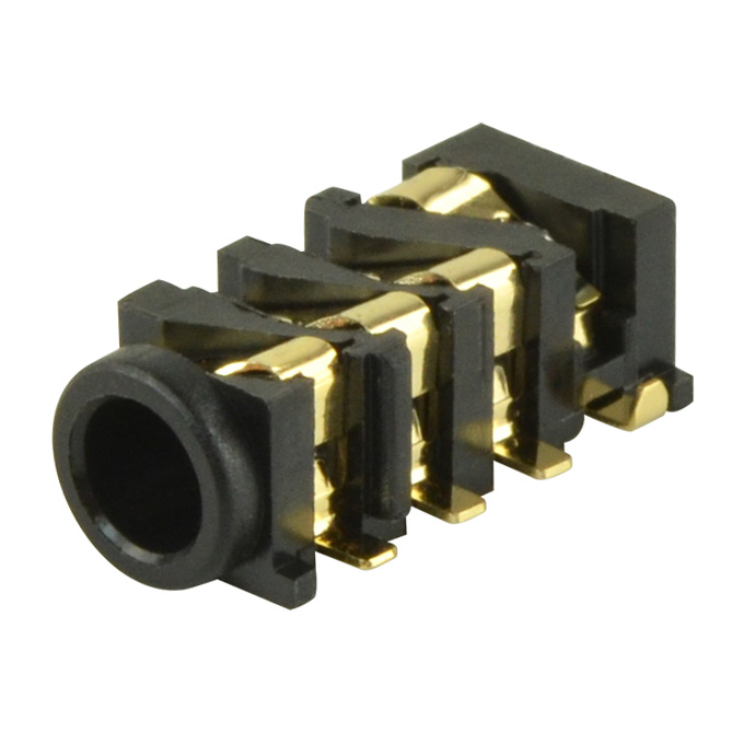 AUDIO JACK, 3.5 MM, RT, 4 CONDUC【SJ2-35984B-SMT-TR】