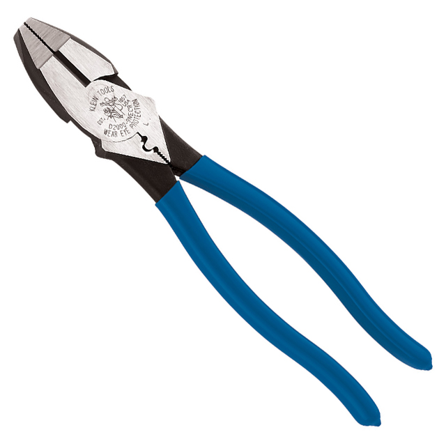 PLIERS COMBO FLAT NOSE 9.38"【D2000-9NECR】