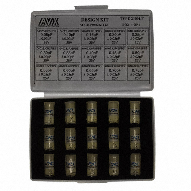 【ACCU-P 0402KIT03T】CAP KIT THN FLM 0.05-0.75PF 300P