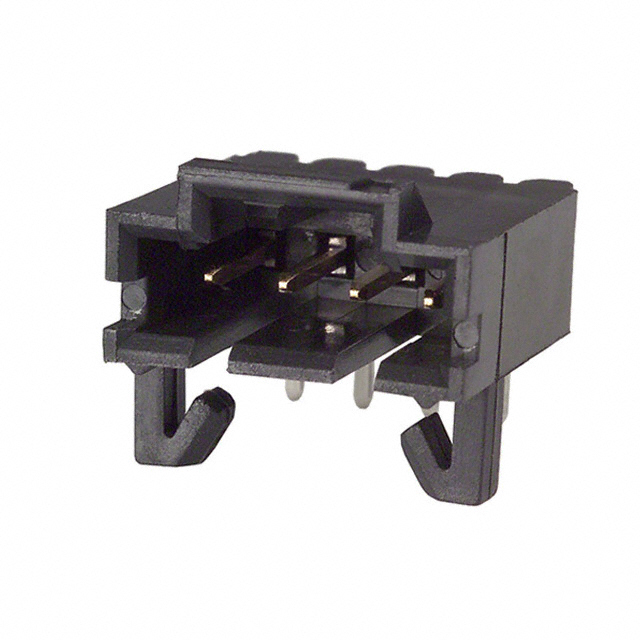 CONN HEADER R/A 4POS 2.54MM【103673-3】