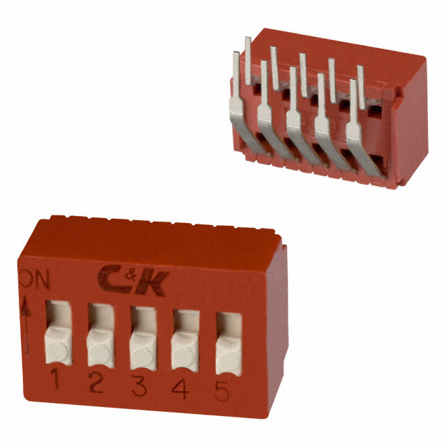 SWITCH SLIDE DIP SPST 0.1A 5V【BD05AV】