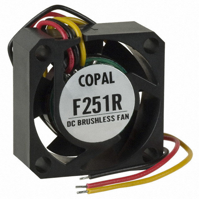 【F251RF-12LLB】FAN AXIAL 25X10MM 12VDC WIRE