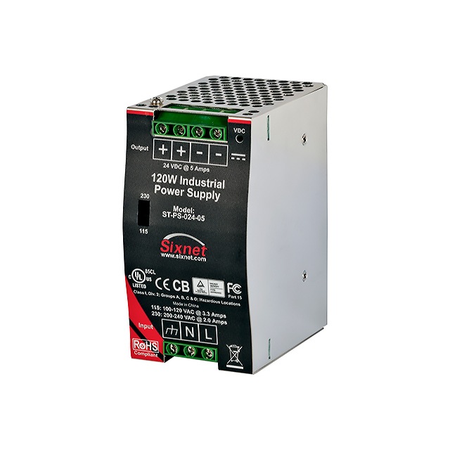 【ST-PS-024-05】AC/DC DIN RAIL SUPPLY 24V 120W